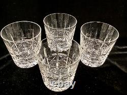(SET4) Waterford Crystal Ireland KYLEMORE 3.5 Old Fashion Whiskey Tumbler Glass