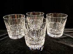 (SET4) Waterford Crystal Ireland KYLEMORE 3.5 Old Fashion Whiskey Tumbler Glass
