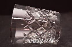 SET 4 of Waterford Crystal WAT7 Signed Old Fashioned Tumblers Glasses Cut VTG