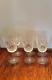 SET 6 Vintage WATERFORD CRYSTAL LISMORE Cut Glass 6 7/8 Water Wine Goblets