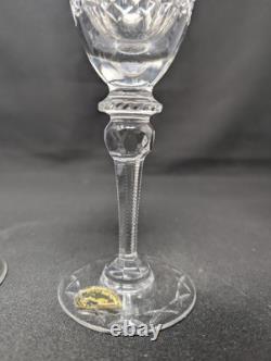 SET OF 4! New 8¼ Gallia by ROGASKA Champagne Flutes X Base CRYSTAL Glass