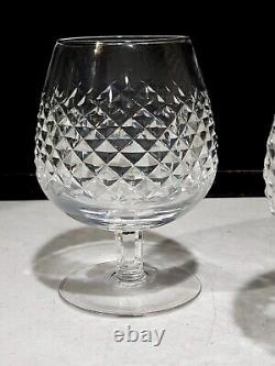SET OF 4- Waterford Cut Crystal ALANA 5 1/8 Brandy Snifter Glasses