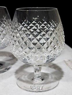 SET OF 4- Waterford Cut Crystal ALANA 5 1/8 Brandy Snifter Glasses