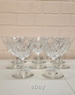 SET OF 8 BACCARAT COTE D'AZUR CUT CRYSTAL CHAMPAGNE/TALL SHERBET 4 3/4 Inches