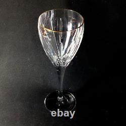 STUART CRYSTAL WARWICK GOLD CLARET WINE GLASS, Cut Crystal, 8 1/4, 8Oz, ENGLAND