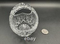 STUNNING Mixed ABP Cut Crystal Pieces 7.5''L Relish Dish & 4.5''H Basket, MINT