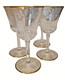 Saint Louis Apollo Gold Trimmed Crystal Glasses France 1982 set of 4