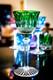 Saint/St. Louis Crystal Tommy Green Cut To Clear 7 3/4 Wine Glass/Hock Signed