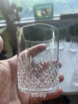 Scarce Vintage American Brilliant Cut Glass Crystal Set Of 12 Whiskey Tumblers