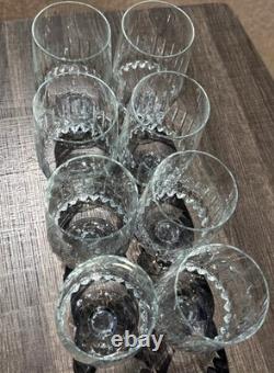 Schott Zwiesel Tango Crystal Iced Tea Goblets Glasses Set of 8 Retired Etched\