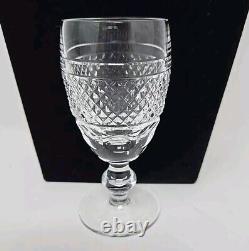 Set 3 Waterford Cashel White Wine Glass Cut Crystal 4 1/2 Discontinued