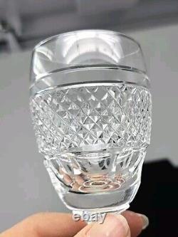 Set 3 Waterford Cashel White Wine Glass Cut Crystal 4 1/2 Discontinued