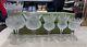 Set 5 Edinburgh Scotland Thistle Pattern Cut Crystal Glasses 6.5 4-7/8 4-1/2