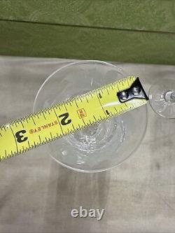 Set 5 Edinburgh Scotland Thistle Pattern Cut Crystal Glasses 6.5 4-7/8 4-1/2