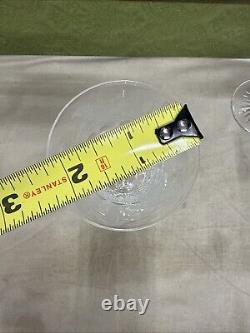 Set 5 Edinburgh Scotland Thistle Pattern Cut Crystal Glasses 6.5 4-7/8 4-1/2
