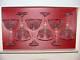Set 6 BOHEMIA Lead Crystal Hand Cut Wine Glasses NEW Box 6x 4 Czechoslovakia