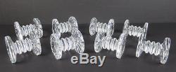 Set 8 Waterford KNIFE RESTS Cut Irish Crystal MINT Made In Ireland Table Service