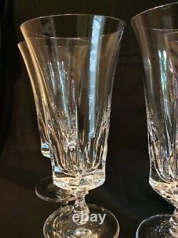 Set 9 Gorham Crystal Cathedral Footed Iced Tea Glasses Vintage Cut Crystal