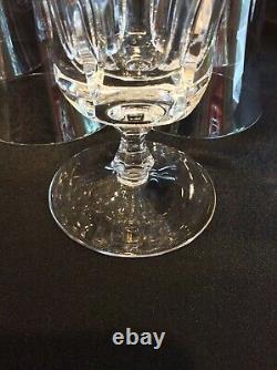 Set 9 Gorham Crystal Cathedral Footed Iced Tea Glasses Vintage Cut Crystal