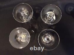 Set 9 Gorham Crystal Cathedral Footed Iced Tea Glasses Vintage Cut Crystal