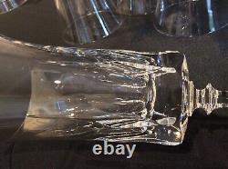 Set 9 Gorham Crystal Cathedral Footed Iced Tea Glasses Vintage Cut Crystal