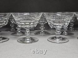 Set Of 11 Signed Waterford Mourne Cut Crystal Liquor Cocktail Glasses 3 High