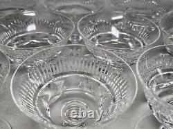 Set Of 11 Signed Waterford Mourne Cut Crystal Liquor Cocktail Glasses 3 High
