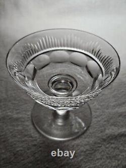 Set Of 12 Signed Waterford Mourne Cut Crystal Low Sherbert Glasses 3 1/2 High