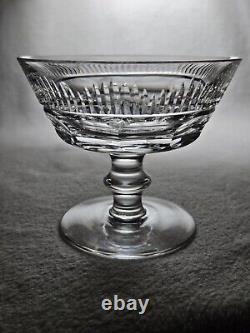 Set Of 12 Signed Waterford Mourne Cut Crystal Low Sherbert Glasses 3 1/2 High