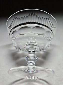 Set Of 12 Signed Waterford Mourne Cut Crystal Low Sherbert Glasses 3 1/2 High