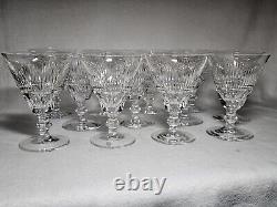 Set Of 12 Signed Waterford Mourne Cut Crystal Water Goblets Vintage