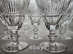 Set Of 12 Signed Waterford Mourne Cut Crystal Water Goblets Vintage