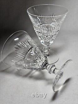 Set Of 12 Signed Waterford Mourne Cut Crystal Water Goblets Vintage