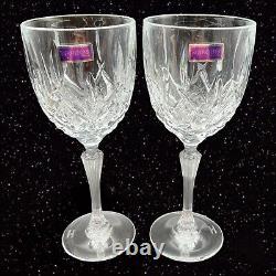 Set Of 2 Marquis By Waterford Markham Wine Water Goblet Made In Italy 8.5T New