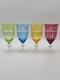 Set Of 4 AJKA Crystal Cut to Clear Iced Tea Water Goblets Glasses Proinnseas