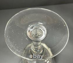 Set Of (4) Baccarat France Piccadilly Cut Crystal Water Goblet Glasses, 6h