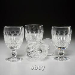 Set Of (4) Waterford Colleen Short Cut Crystal Water Goblet Glasses, 5.25