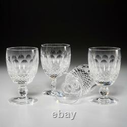 Set Of (4) Waterford Colleen Short Cut Crystal Water Goblet Glasses, 5.25