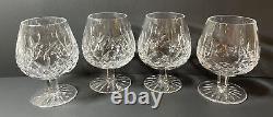 Set Of 4 Waterford Crystal Lismore 5-1/4 Brandy Glasses