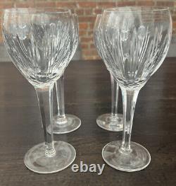 Set Of 4 Waterford Cut Crystal Carina Water Goblet Wine Glass 8 PERFECT