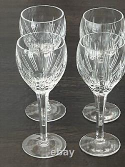 Set Of 4 Waterford Cut Crystal Carina Water Goblet Wine Glass 8 PERFECT