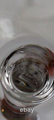 Set Of 6 Baccarat Cut Crystal Champagne Flutes Normandie Made In France