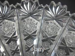 Set Of 6 European, Czech/Turkish Cut Crystal Bowls 5 3/4 Diameter X 1 1/4 H