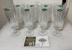 Set Of 8 Shannon Crystal Gramercy Iced Beverage Glasses 14 Oz Brand New In Box