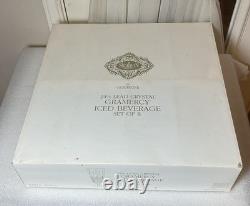 Set Of 8 Shannon Crystal Gramercy Iced Beverage Glasses 14 Oz Brand New In Box