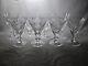 Set Of 8 Signed Waterford Mourne Cut Crystal Wine Goblets 5 1/4 High X 3 5/8
