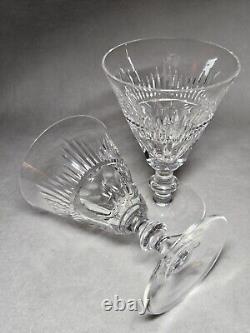 Set Of 8 Signed Waterford Mourne Cut Crystal Wine Goblets 5 1/4 High X 3 5/8