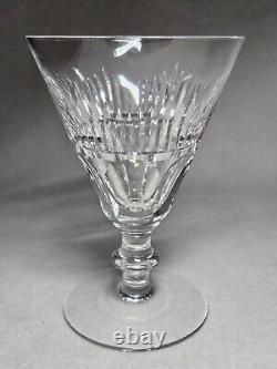 Set Of 8 Signed Waterford Mourne Cut Crystal Wine Goblets 5 1/4 High X 3 5/8
