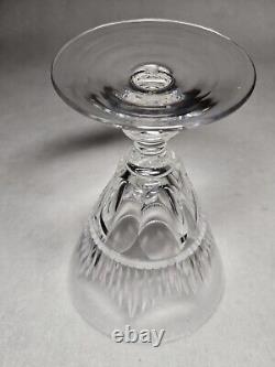 Set Of 8 Signed Waterford Mourne Cut Crystal Wine Goblets 5 1/4 High X 3 5/8