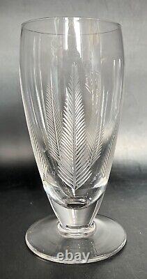 Set of 10 Stuart Crystal Iced Tea Glasses Woodchester Fern Pattern